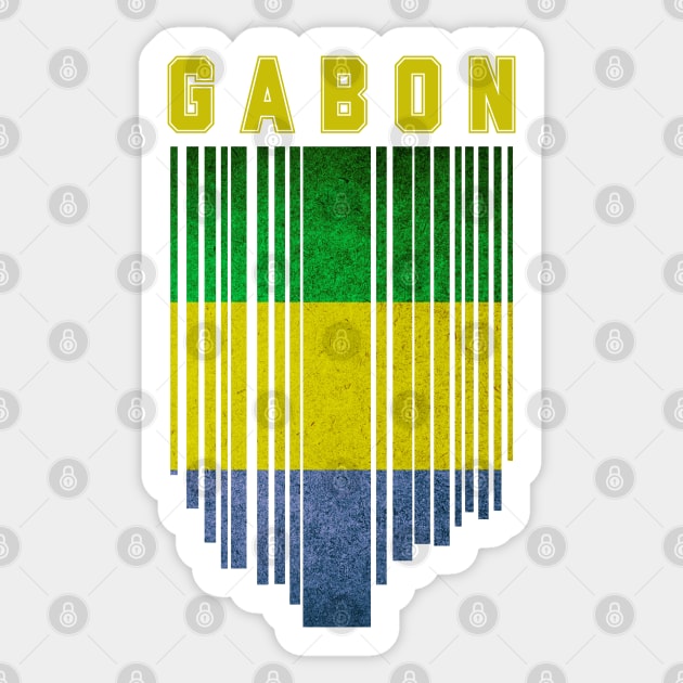 Gabon flag, gabonese flag Sticker by eka123